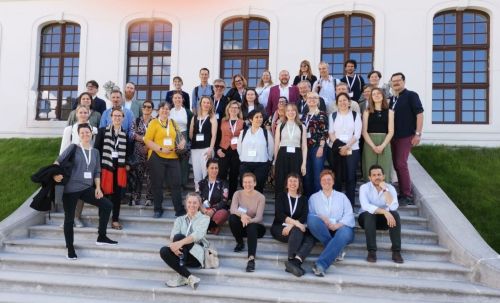 E.C.C.O. Delegation im Mai 2024 auf der Gartentreppe zur Burg Bratislava